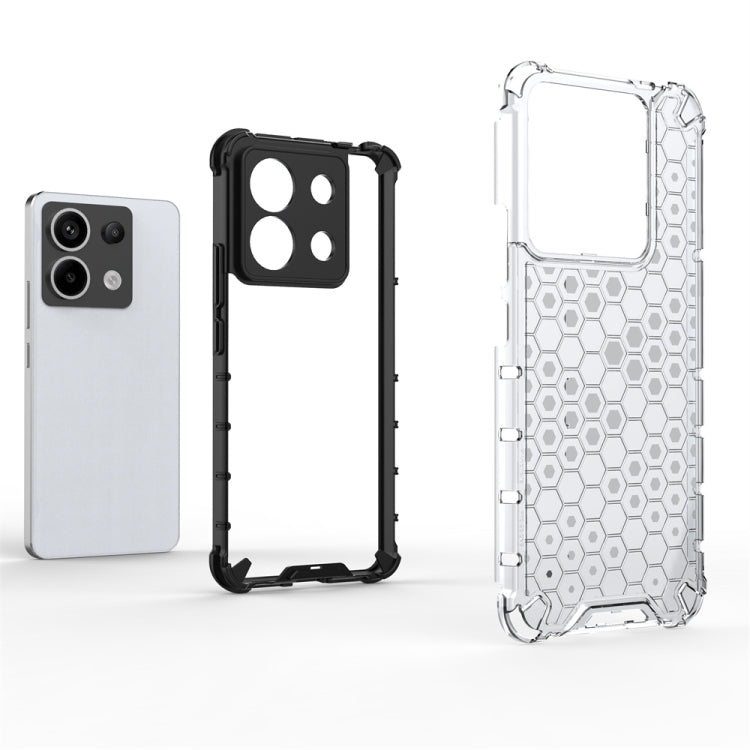 For Redmi Note 13 Pro 5G Shockproof Honeycomb Phone Case(Red) - Note 13 Pro Cases by PMC TechLife | Online Shopping South Africa | PMC TechLife