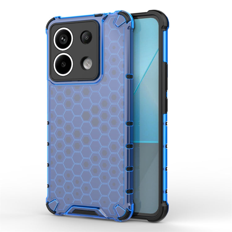 For Redmi Note 13 Pro 5G Shockproof Honeycomb Phone Case(Blue) - Note 13 Pro Cases by PMC Jewellery | Online Shopping South Africa | PMC Jewellery | Buy Now Pay Later Mobicred