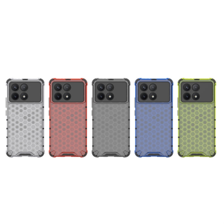 For Redmi K70 Shockproof Honeycomb Phone Case(Red) - Xiaomi Cases by PMC TechLife | Online Shopping South Africa | PMC TechLife
