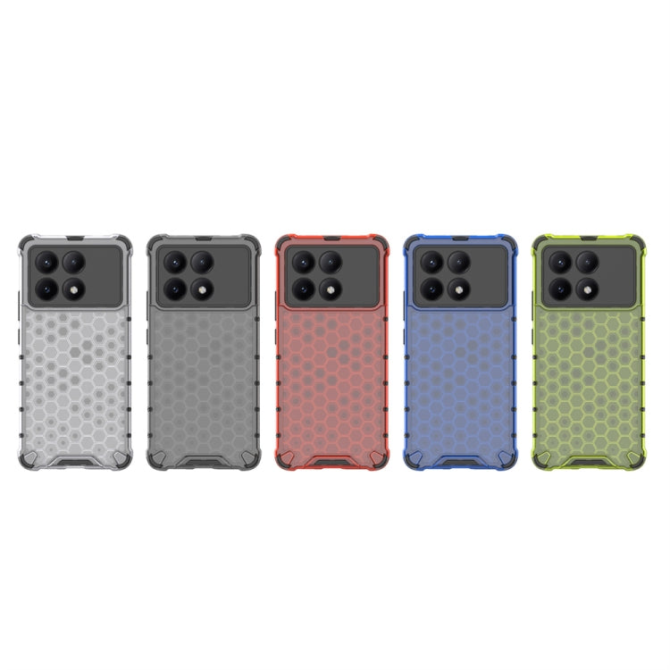 For Redmi K70E Shockproof Honeycomb Phone Case(Blue) - K70E Cases by PMC TechLife | Online Shopping South Africa | PMC TechLife