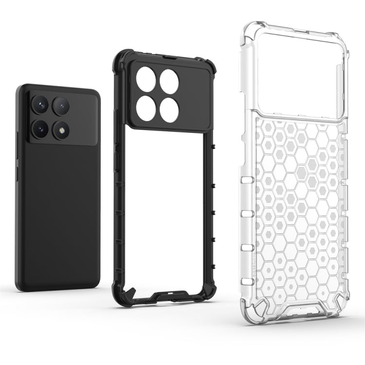For Xiaomi Poco X6 Pro Shockproof Honeycomb Phone Case(Black) - Xiaomi Cases by PMC TechLife | Online Shopping South Africa | PMC TechLife | Buy Now Pay Later Mobicred