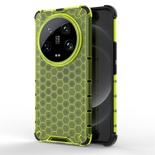 For Xiaomi 14 Ultra Shockproof Honeycomb Phone Case(Green) - 14 Ultra Cases by PMC Jewellery | Online Shopping South Africa | PMC Jewellery | Buy Now Pay Later Mobicred