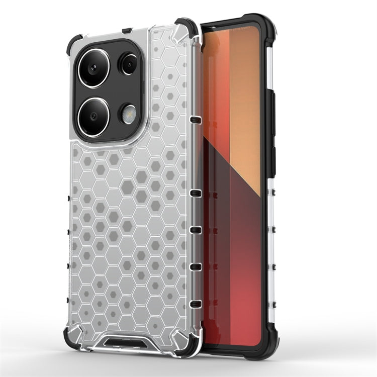 For Redmi Note 13 Pro 4G Shockproof Honeycomb Phone Case(White) - Note 13 Pro Cases by PMC Jewellery | Online Shopping South Africa | PMC Jewellery | Buy Now Pay Later Mobicred