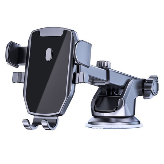 D46+101+K5 Universal Suction Cup Car Center Console Phone Mount Bracket With Telescopic Arm - Car Holders by PMC Jewellery | Online Shopping South Africa | PMC Jewellery | Buy Now Pay Later Mobicred