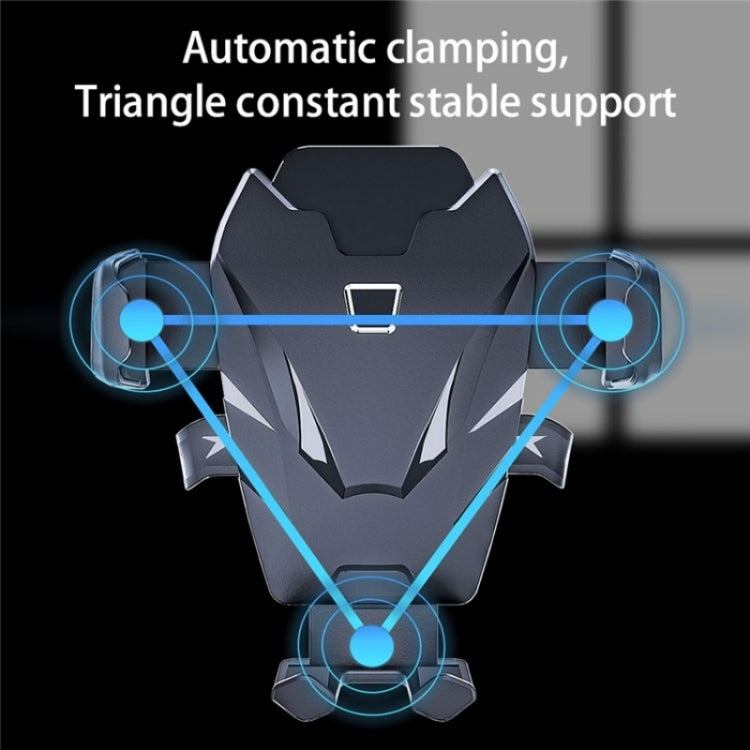 D39+105 With Air Vent Clip Suction Cup Base Telescopic Arm Automatic Clamp Car Phone Holder Bracket - Car Holders by PMC TechLife | Online Shopping South Africa | PMC TechLife | Buy Now Pay Later Mobicred