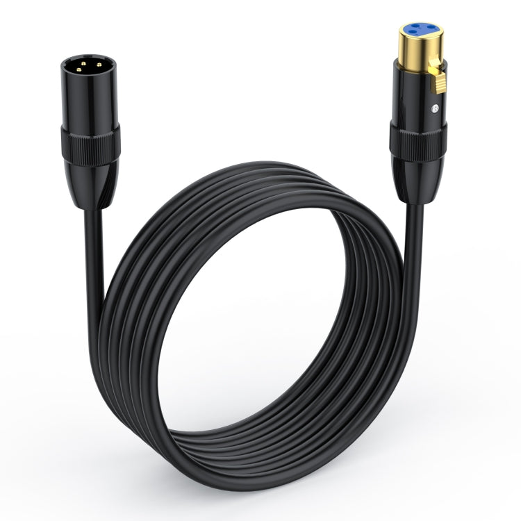 JUNSUNMAY XLR Male to Female Mic Cord 3 Pin Audio Cable Balanced Shielded Cable, Length:5m - Microphone Audio Cable & Connector by JUNSUNMAY | Online Shopping South Africa | PMC Jewellery | Buy Now Pay Later Mobicred