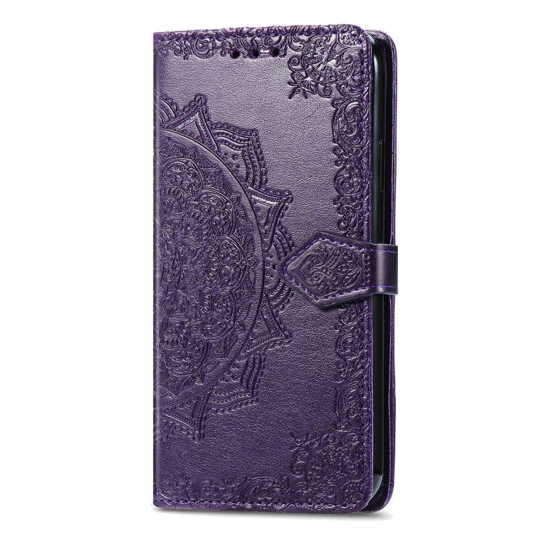 For Xiaomi Redmi K70 Pro Mandala Flower Embossed Leather Phone Case(Purple) - K70 Pro Cases by PMC Jewellery | Online Shopping South Africa | PMC Jewellery | Buy Now Pay Later Mobicred