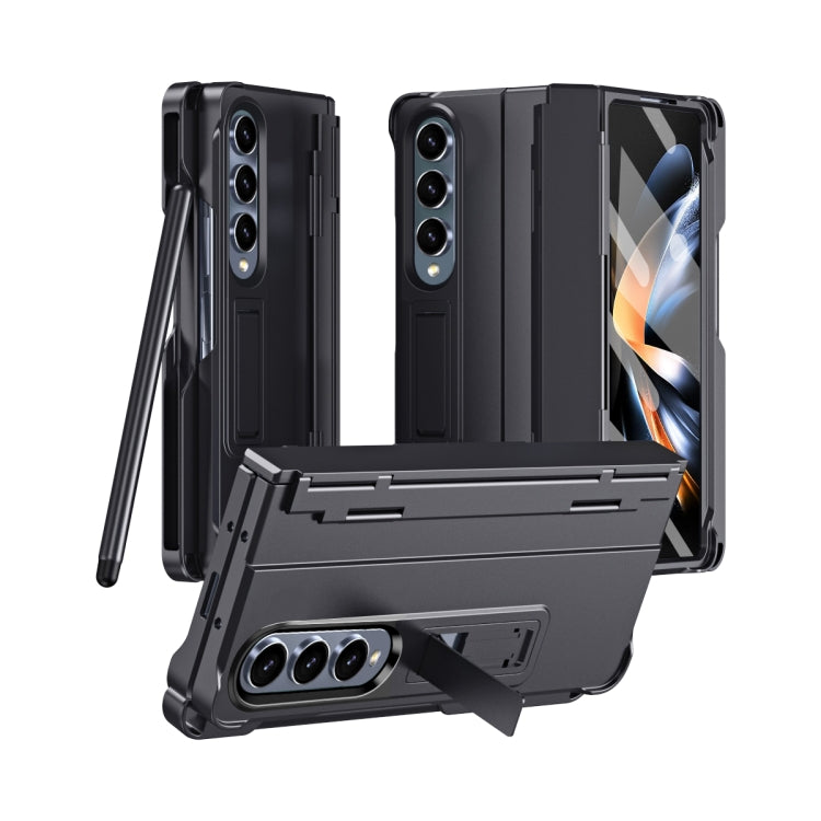 For Samsung Galaxy Z Fold4 Diamond Case-film Integral Hinge Shockproof Phone Case with Pen(Black) - Galaxy Z Fold4 5G Cases by PMC Jewellery | Online Shopping South Africa | PMC Jewellery