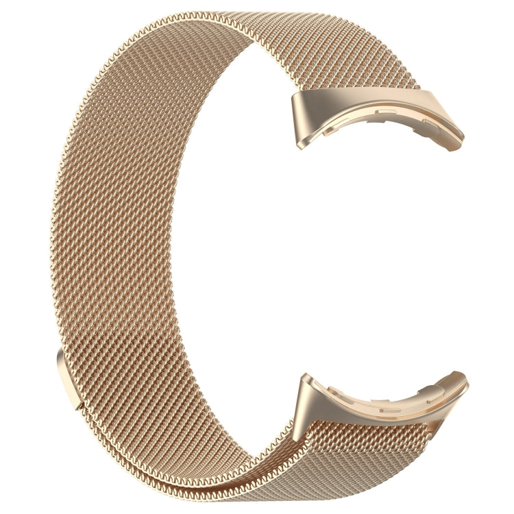 For Google Pixel Watch 2 Milan Magnetic Steel Mesh Watch Band(Champagne) - Watch Cases by PMC TechLife | Online Shopping South Africa | PMC TechLife | Buy Now Pay Later Mobicred