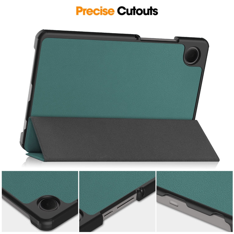 For Samsung Galaxy Tab A9 8.7 ENKAY Tri-fold Custer Texture Leather Smart Tablet Case(Light Blue) - free shipping - PMc TechLife - Order now!