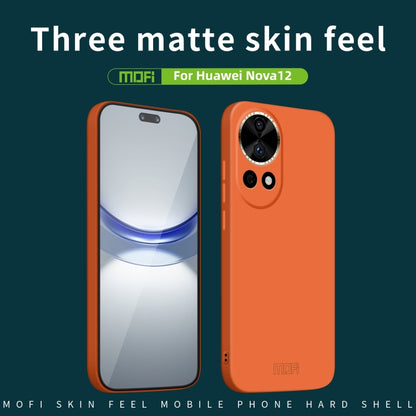 For Huawei Nova 12 MOFI Qin Series Skin Feel All-inclusive PC Phone Case(Beige) - Huawei Cases by MOFI | Online Shopping South Africa | PMC Jewellery