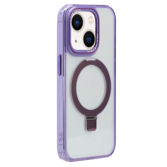 For iPhone 13 Starlink Stand Clear Magsafe Phone Case(Purple) - iPhone 13 Cases by PMC Jewellery | Online Shopping South Africa | PMC Jewellery