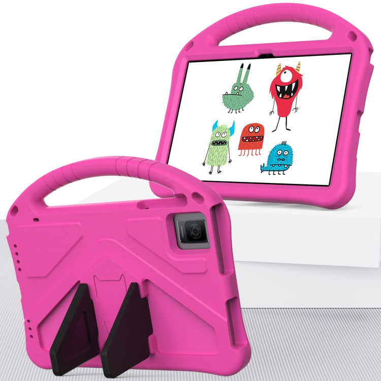 For Blackview Tab 11 WiFi 2023 / SE / 2021 EVA Shockproof Tablet Case with Holder(Rose Red) - Others by PMC TechLife | Online Shopping South Africa | PMC TechLife