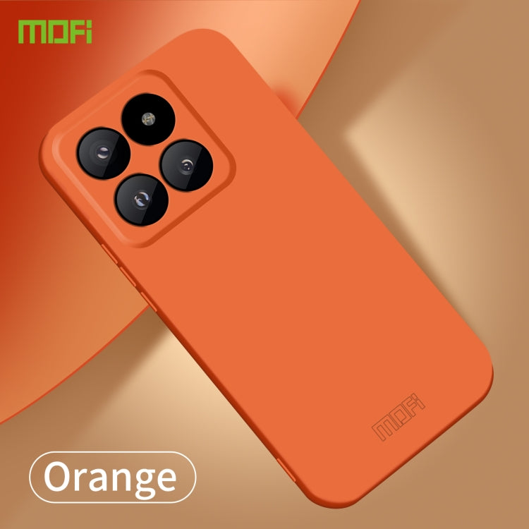 For Xiaomi 14 Pro MOFI Qin Series Skin Feel All-inclusive PC Phone Case(Orange) - 14 Pro Cases by MOFI | Online Shopping South Africa | PMC Jewellery