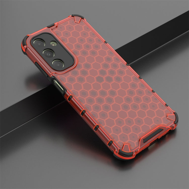 For Samsung Galaxy A25 5G Shockproof Honeycomb Phone Case(Red) - Galaxy Phone Cases by PMC TechLife | Online Shopping South Africa | PMC TechLife | Buy Now Pay Later Mobicred