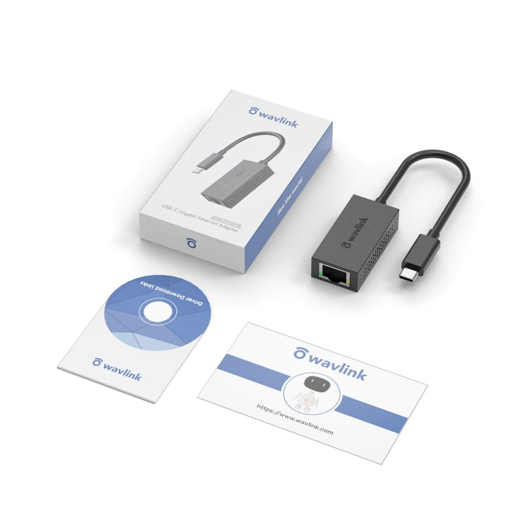 WAVLINK NWU327GC LAN Network Cable Converter Type-C to RJ45 Gigabit Ethernet Adapter - USB HUB by WAVLINK | Online Shopping South Africa | PMC Jewellery | Buy Now Pay Later Mobicred