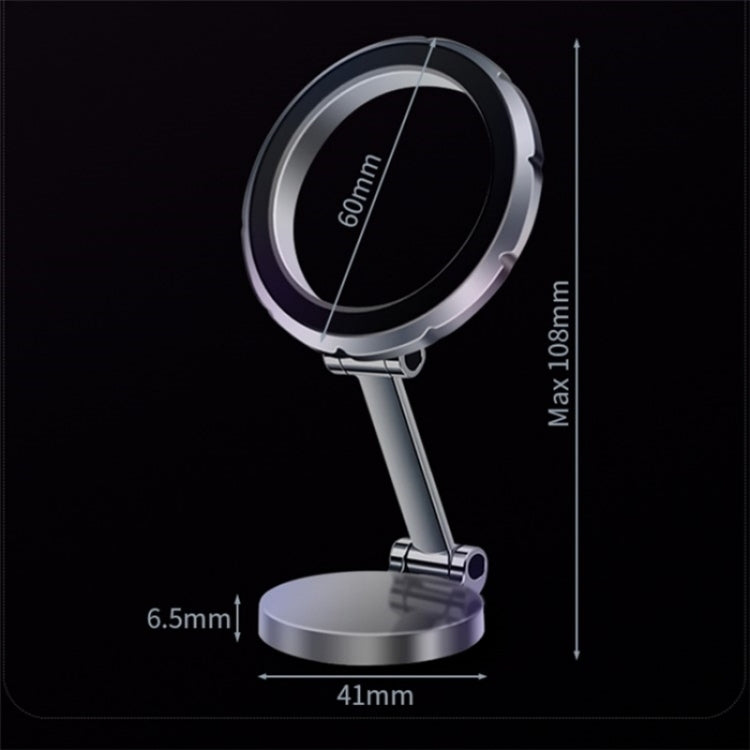 G118 1080-Degree Rotating Folding Magnetic Phone Holder Dashboard Suction Cup Car Mount(Grey) - Universal Car Holders by PMC TechLife | Online Shopping South Africa | PMC TechLife | Buy Now Pay Later Mobicred
