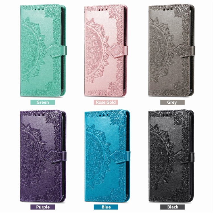 For Blackview A200 Pro Mandala Flower Embossed Leather Phone Case(Black) - More Brand by PMC TechLife | Online Shopping South Africa | PMC TechLife | Buy Now Pay Later Mobicred