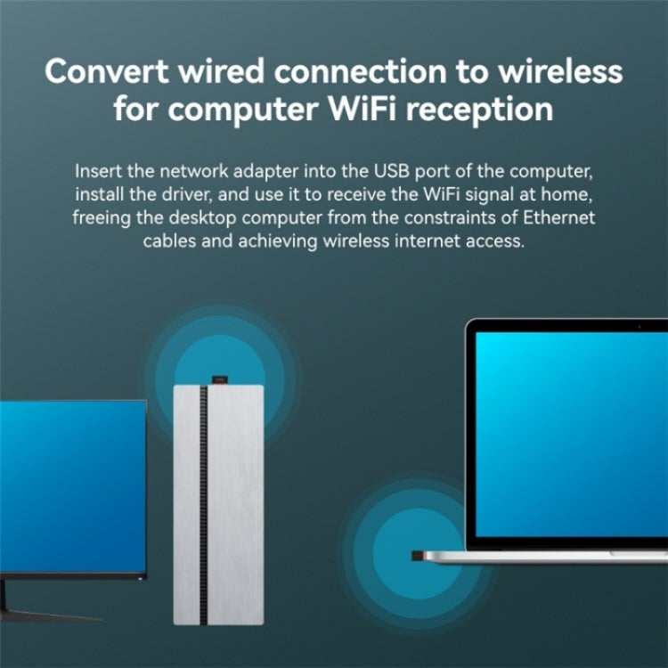 LB-LINK WN650H Portable USB WiFi Receiver Dual Band 650M Wireless Network Card - USB Network Adapter by LB-LINK | Online Shopping South Africa | PMC Jewellery | Buy Now Pay Later Mobicred