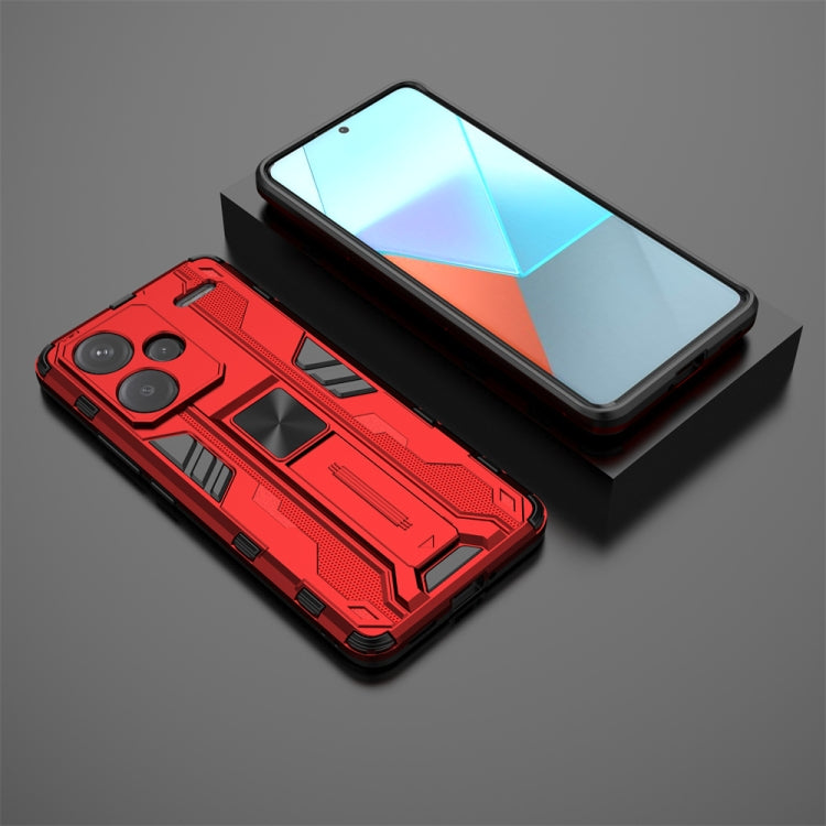 For Redmi Note 13 Pro+ Supersonic Armor PC Hybrid TPU Phone Case(Red) - Note 13 Pro+ Cases by PMC TechLife | Online Shopping South Africa | PMC TechLife