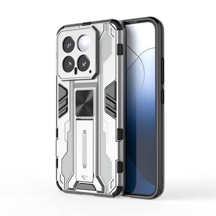 For Xiaomi 14 Supersonic Armor PC Hybrid TPU Phone Case(Silver) - 14 Cases by PMC TechLife | Online Shopping South Africa | PMC TechLife