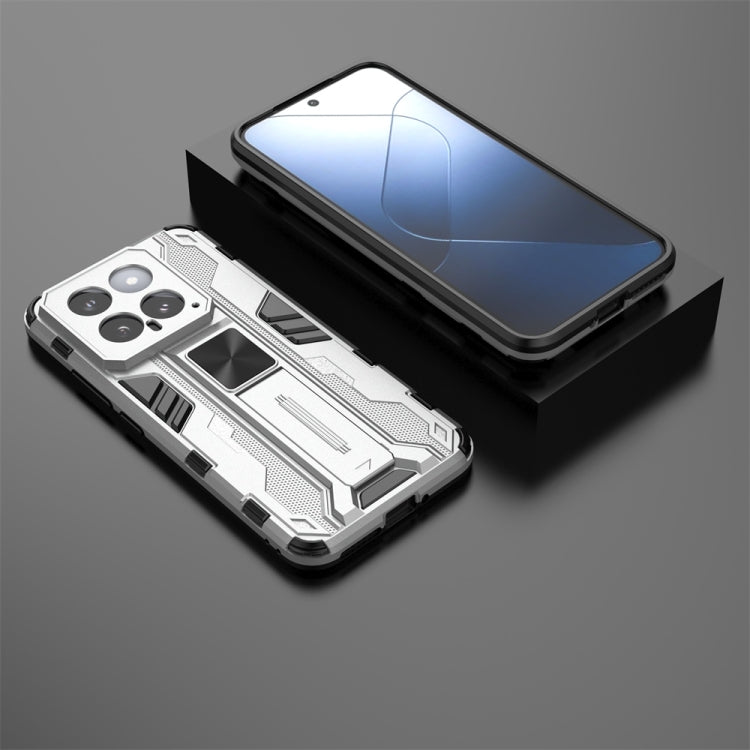 For Xiaomi 14 Supersonic Armor PC Hybrid TPU Phone Case(Silver) - 14 Cases by PMC TechLife | Online Shopping South Africa | PMC TechLife