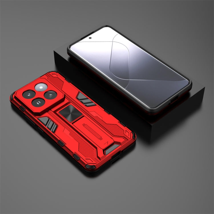 For Xiaomi 14 Pro Supersonic Armor PC Hybrid TPU Phone Case(Red) - 14 Pro Cases by PMC Jewellery | Online Shopping South Africa | PMC Jewellery | Buy Now Pay Later Mobicred