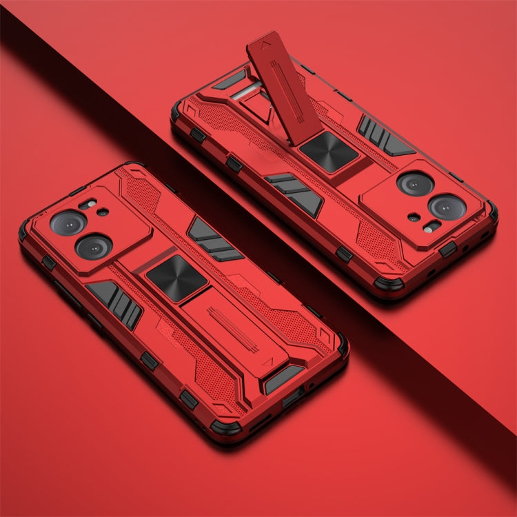 For Xiaomi 13T Pro Supersonic Armor PC Hybrid TPU Phone Case(Red) - Xiaomi Cases by PMC TechLife | Online Shopping South Africa | PMC TechLife | Buy Now Pay Later Mobicred