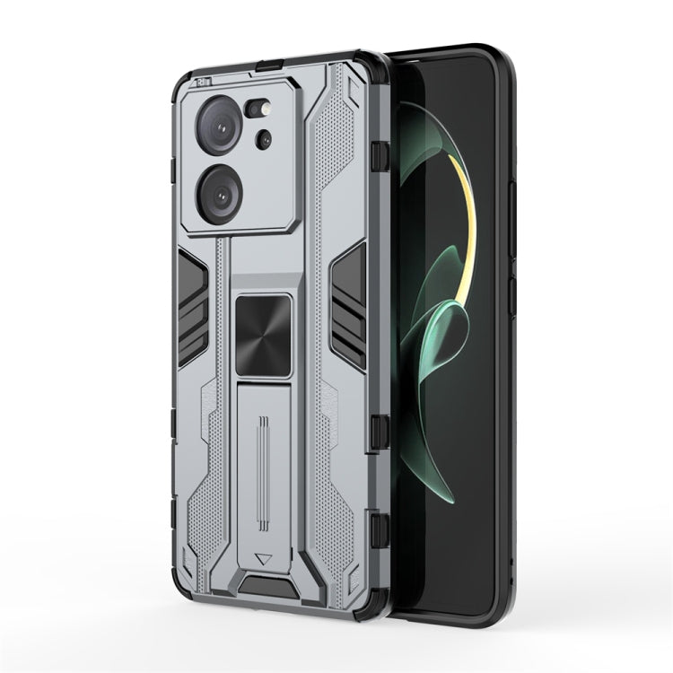 For Xiaomi 13T Pro Supersonic Armor PC Hybrid TPU Phone Case(Grey) - Xiaomi Cases by PMC Jewellery | Online Shopping South Africa | PMC Jewellery | Buy Now Pay Later Mobicred