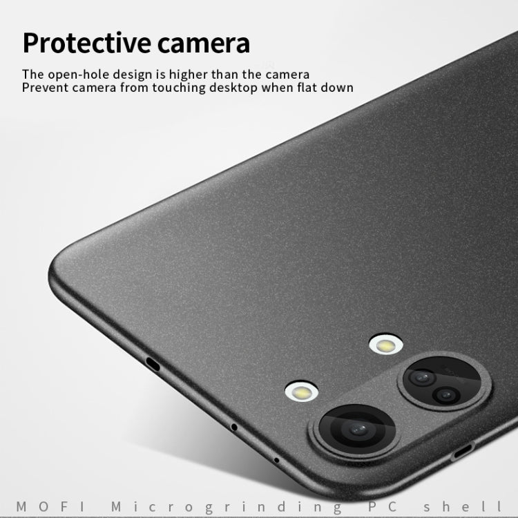 For OnePlus Ace 2V / Nord 3 MOFI Fandun Series Frosted PC Ultra-thin All-inclusive Phone Case(Gray) - OnePlus Cases by MOFI | Online Shopping South Africa | PMC TechLife | Buy Now Pay Later Mobicred