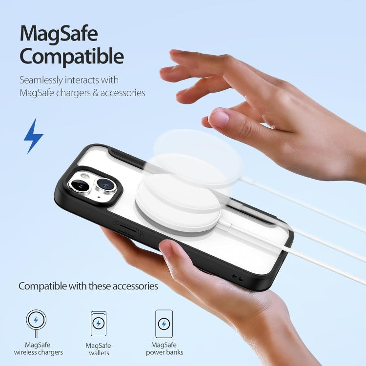 For iPhone 13 Pro Max MagSafe RFID Blocking Adsorption Flip Leather Phone Case(Blue) - iPhone 13 Pro Max Cases by PMC TechLife | Online Shopping South Africa | PMC TechLife