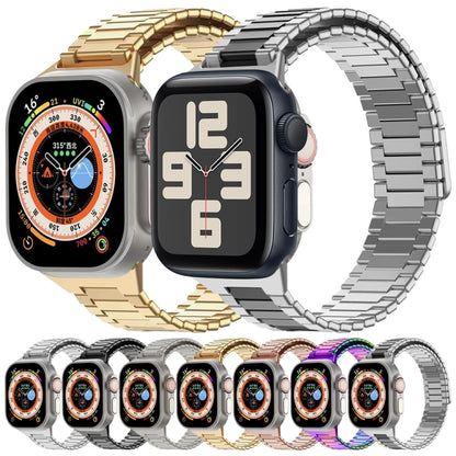 For Apple Watch Series 8 45mm Bamboo Magnetic Stainless Steel Metal Watch Strap(Color) - Watch Bands by PMC Jewellery | Online Shopping South Africa | PMC Jewellery