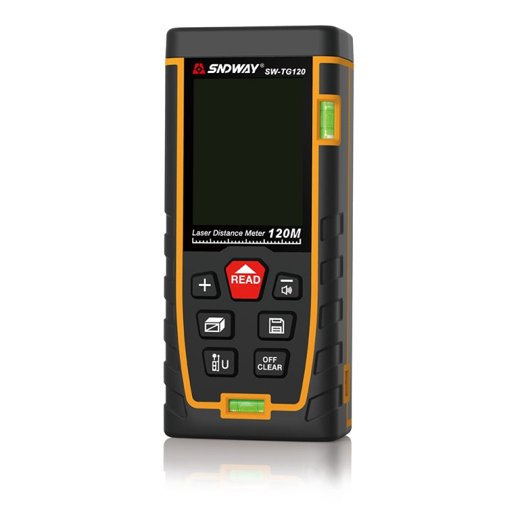 SNDWAY Double Horizontal bubble Rangefinder Laser Distance Meter Range Hand Tool Device SW-TG120 - free shipping - PMC Jewellery - Order now!