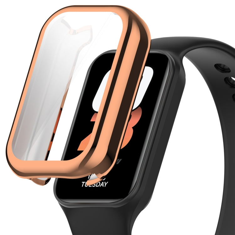 For Xiaomi Smart Band 8 Active Full Package TPU Electroplated Watch Protective Case(Rose Gold) - Watch Cases by PMC TechLife | Online Shopping South Africa | PMC TechLife | Buy Now Pay Later Mobicred