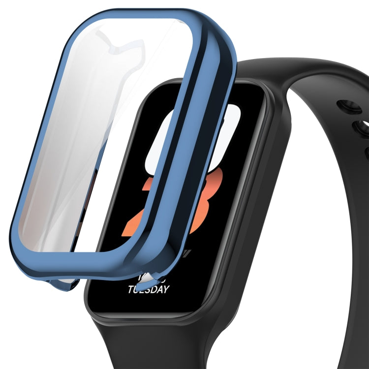 For Redmi Band 2 Full Package TPU Electroplated Watch Protective Case(Blue) - Watch Cases by PMC TechLife | Online Shopping South Africa | PMC TechLife | Buy Now Pay Later Mobicred