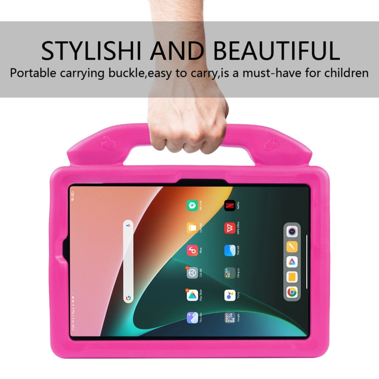 For Samsung Galaxy Tab A9+ 10.95 2023 Thumb Bracket EVA Shockproof Tablet Case(Rose Red) - Galaxy Tab A9+ by PMC Jewellery | Online Shopping South Africa | PMC Jewellery