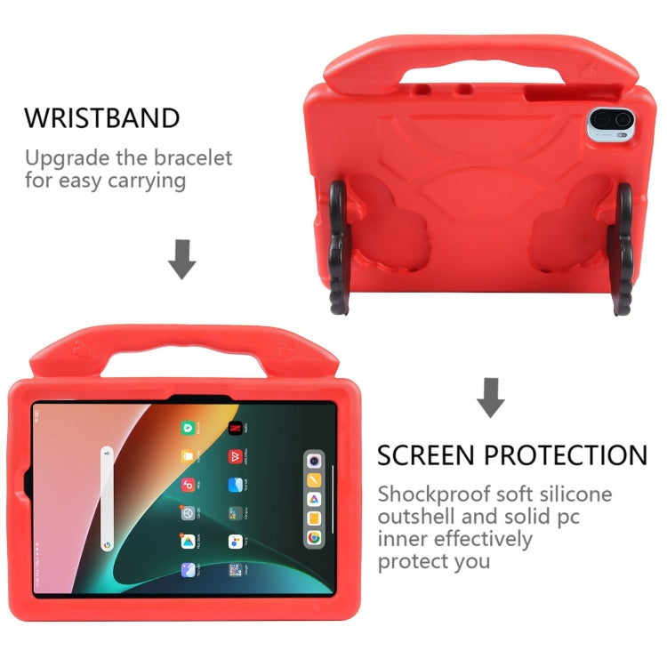 For Samsung Galaxy Tab A9+ 10.95 2023 Thumb Bracket EVA Shockproof Tablet Case(Red) - Galaxy Tab A9+ by PMC TechLife | Online Shopping South Africa | PMC TechLife