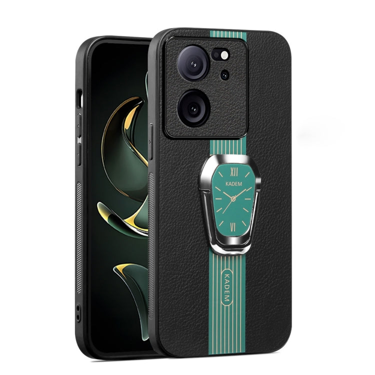 For Xiaomi Redmi K60 Ultra Magnetic Litchi Leather Back Phone Case with Holder(Green) - Redmi K60 Ultra Cases by PMC Jewellery | Online Shopping South Africa | PMC Jewellery | Buy Now Pay Later Mobicred