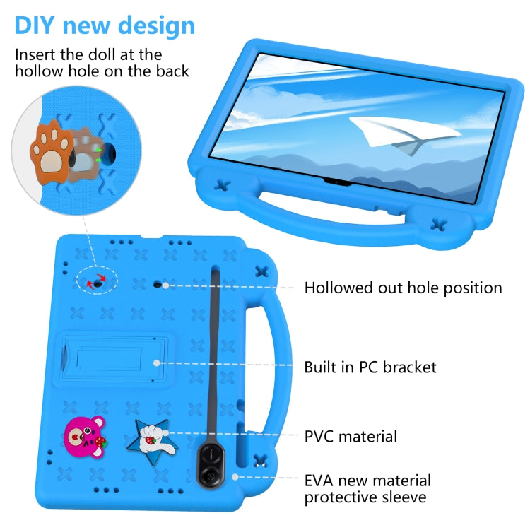 For Honor Pad X9 / X9 2024 Handle Kickstand Children EVA Shockproof Tablet Case(Sky Blue) - free shipping - PMC TechLife - Order now!