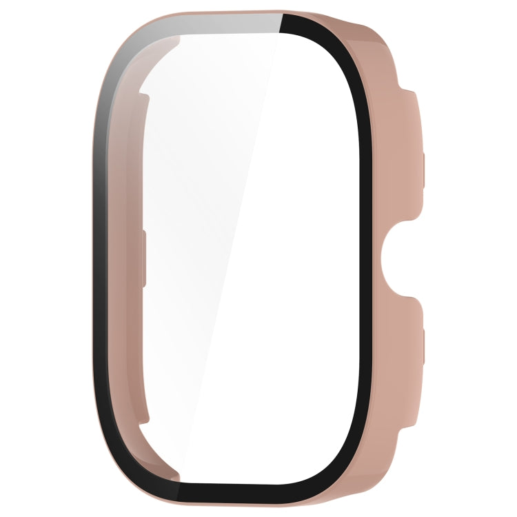 For Redmi Watch 4 Tempered Film Integrated PC Watch Protective Case(Pink) - Watch Cases by PMC TechLife | Online Shopping South Africa | PMC TechLife | Buy Now Pay Later Mobicred
