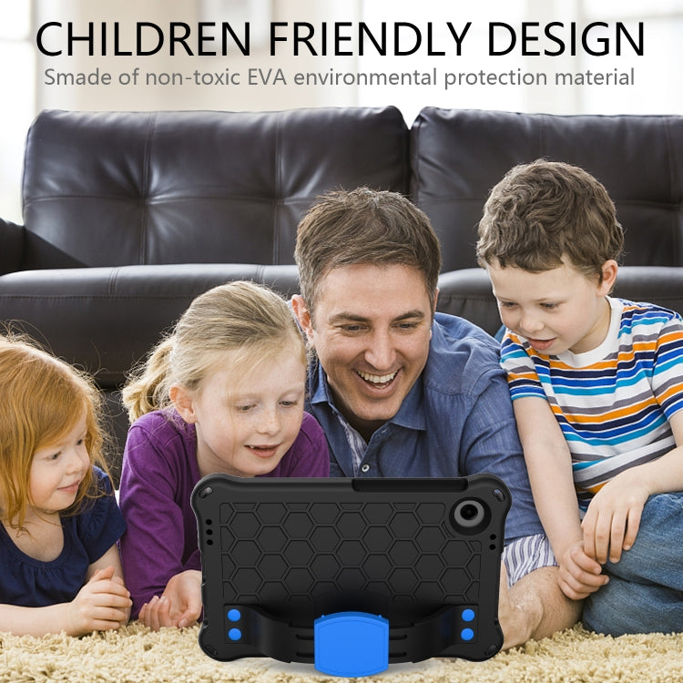 For Blackview Tab 60 8.7 2023 Honeycomb EVA Hybrid PC Tablet Case with Strap(Black+Blue) - Others by PMC TechLife | Online Shopping South Africa | PMC TechLife