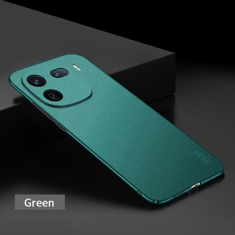 For vivo iQOO 12 MOFI Fandun Series Frosted PC Ultra-thin All-inclusive Phone Case(Green) - iQOO 12 Cases by MOFI | Online Shopping South Africa | PMC Jewellery