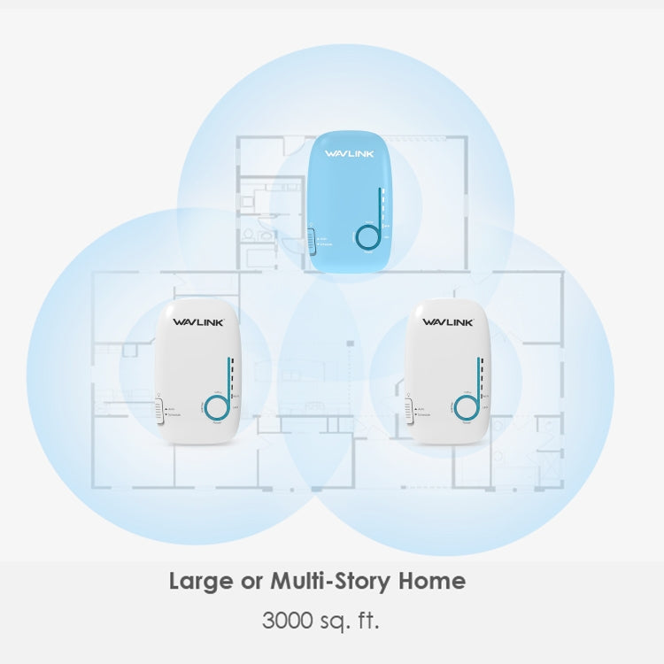 WAVLINK WN576K3 AC1200 Household WiFi Router Network Extender Dual Band Wireless Repeater, Plug:AU Plug - Wireless Routers by WAVLINK | Online Shopping South Africa | PMC Jewellery | Buy Now Pay Later Mobicred