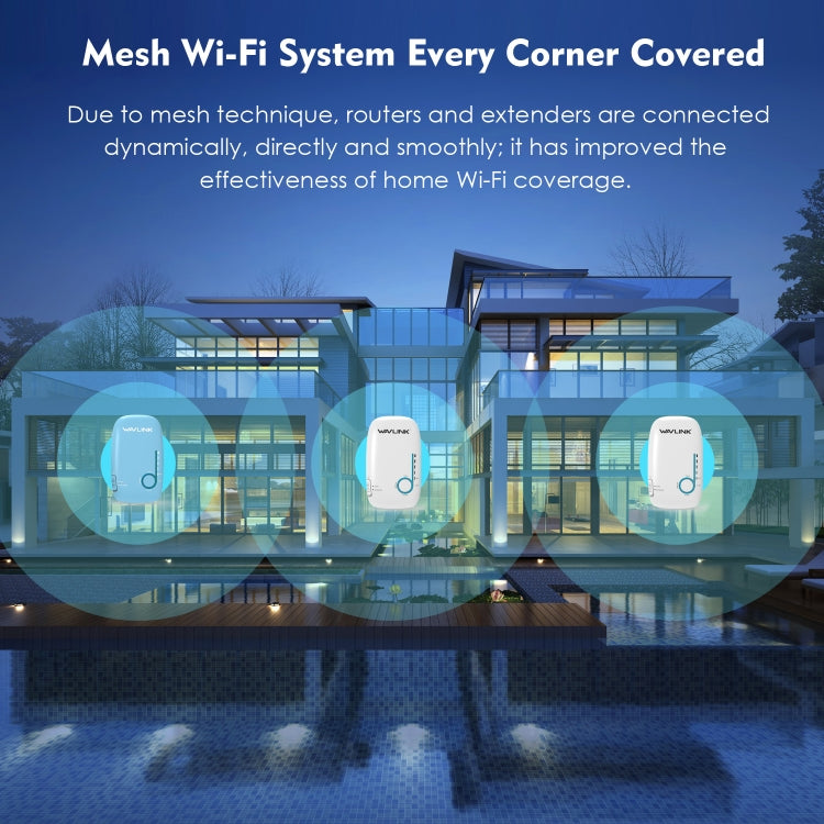 WAVLINK WS-WN576A2 AC750 Household WiFi Router Network Extender Dual Band Wireless Repeater, Plug:US Plug - free shipping - PMC Jewellery - Order now!