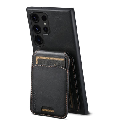 For Samsung Galaxy S24+ 5G Suteni H02 Leather Wallet Stand Back Phone Case(Black) - Galaxy S24+ 5G Cases by Suteni | Online Shopping South Africa | PMC Jewellery | Buy Now Pay Later Mobicred