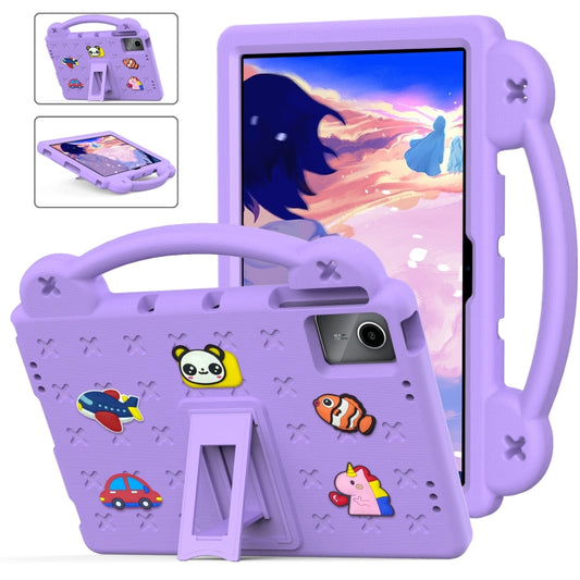 For Lenovo Tab P11 / J606F Handle Kickstand Children EVA Shockproof Tablet Case(Light Purple) - Lenovo by PMC Jewellery | Online Shopping South Africa | PMC Jewellery | Buy Now Pay Later Mobicred