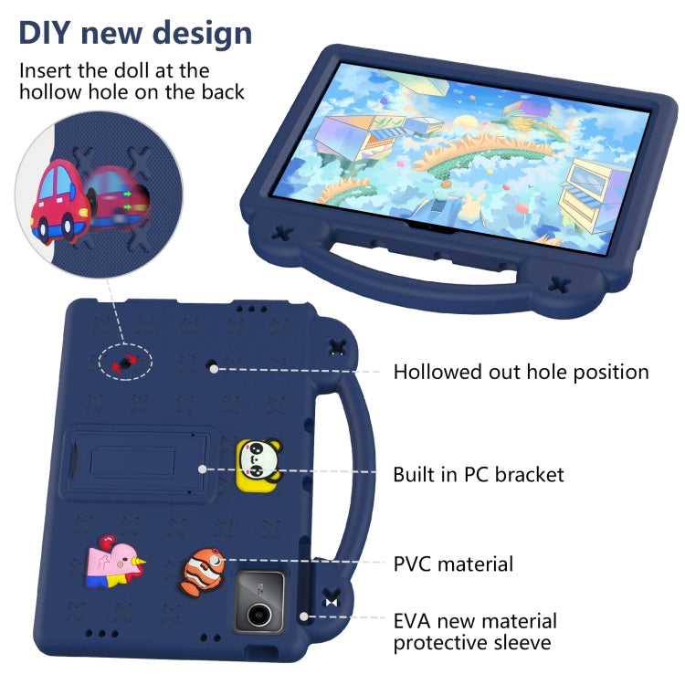 For Lenovo Tab P11 / J606F Handle Kickstand Children EVA Shockproof Tablet Case(Navy Blue) - Lenovo by PMC TechLife | Online Shopping South Africa | PMC TechLife | Buy Now Pay Later Mobicred