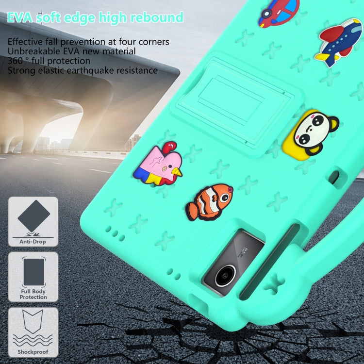 For TCL Tab 11 9466x3 Handle Kickstand Children EVA Shockproof Tablet Case(Mint Green) - Others by PMC TechLife | Online Shopping South Africa | PMC TechLife | Buy Now Pay Later Mobicred