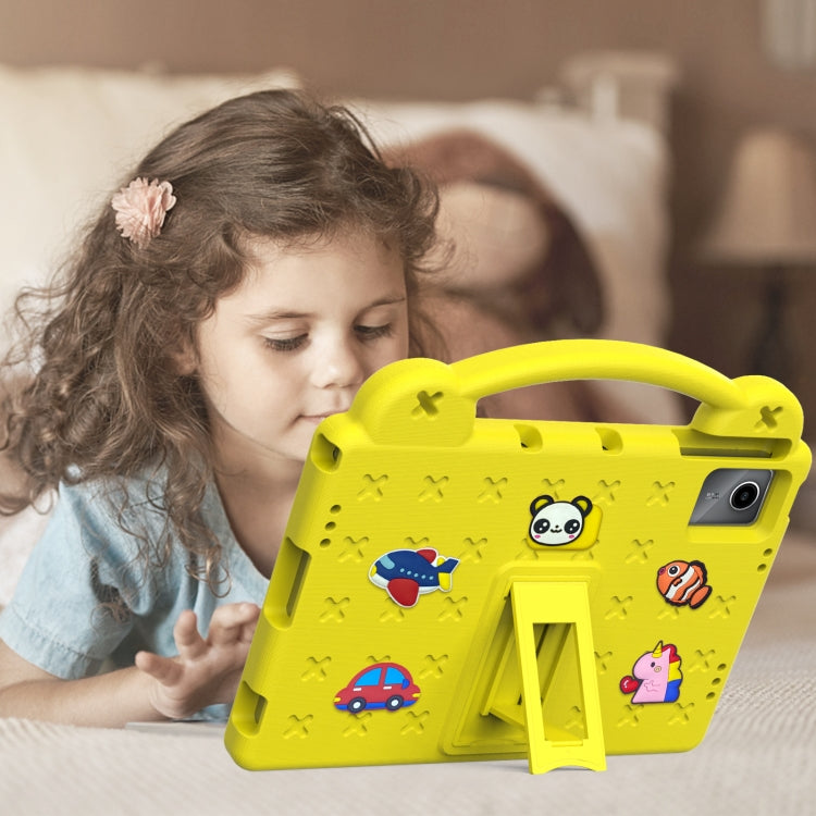 For TCL Nxt Pader 11 2023 Handle Kickstand Children EVA Shockproof Tablet Case(Yellow) - Others by PMC TechLife | Online Shopping South Africa | PMC TechLife | Buy Now Pay Later Mobicred