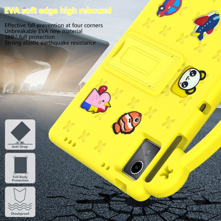 For TCL Nxt Pader 11 2023 Handle Kickstand Children EVA Shockproof Tablet Case(Yellow) - Others by PMC TechLife | Online Shopping South Africa | PMC TechLife | Buy Now Pay Later Mobicred